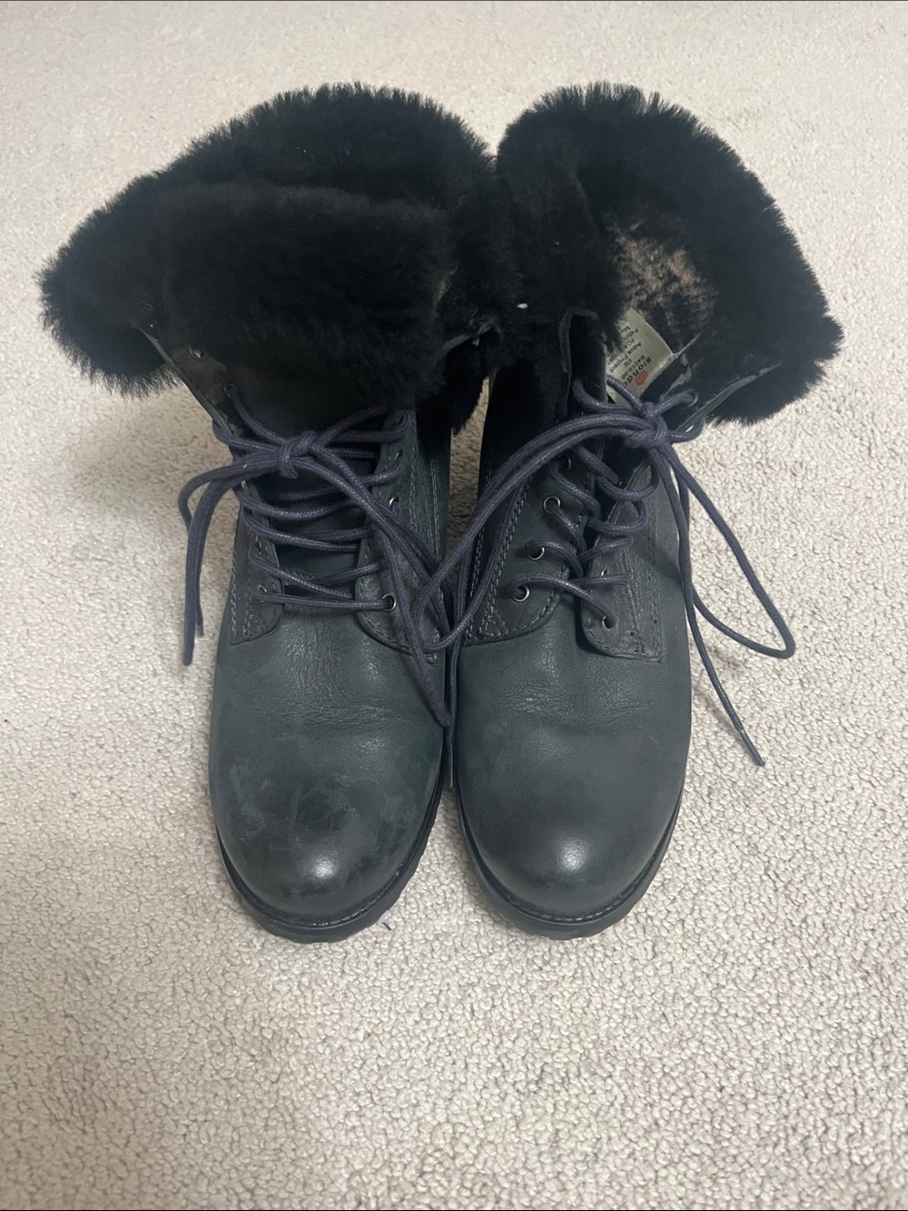Blondo Leather Lace-Up Winter Boots